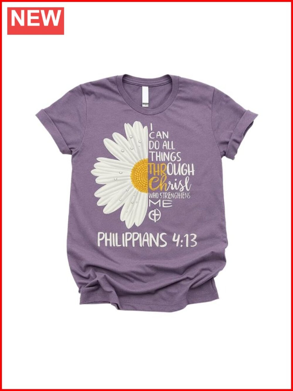 Women's Christian T-Shirt Crew Neck Short Sleeve Faith Tee